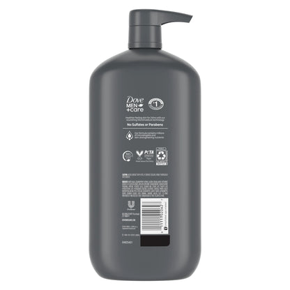 (4 Pack)  Elements Liquid Body Wash and Face Wash Charcoal + Clay Nourishing Cleanser, 30 Oz